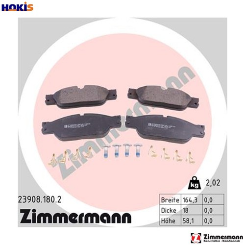 Brake pad set disc - brake,
