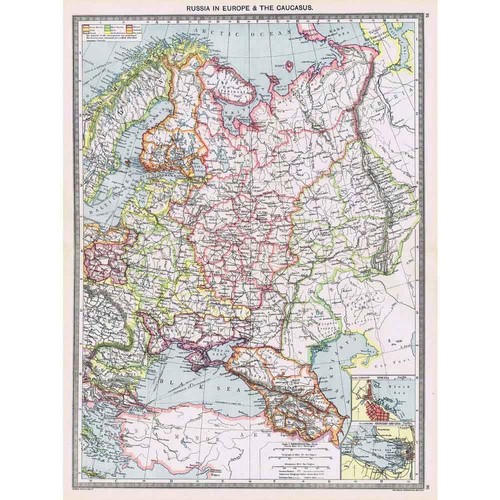 Antique map 1906 - antique,