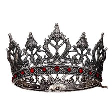 8cm Tall Crystal Round Crown