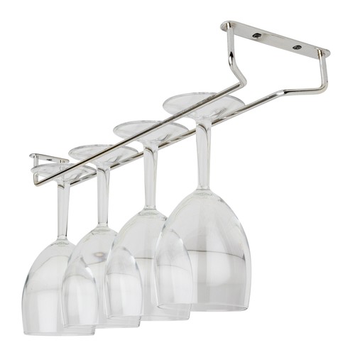 Chrome wine glass hanger - chrome,
