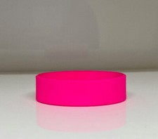 2400 Bright Pink Blank Silicone Wristbands - wholesale job lot