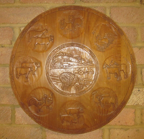 Farm animals wood - wood, hand-carved