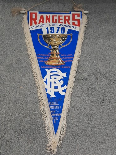 Rangers football pennant - football,