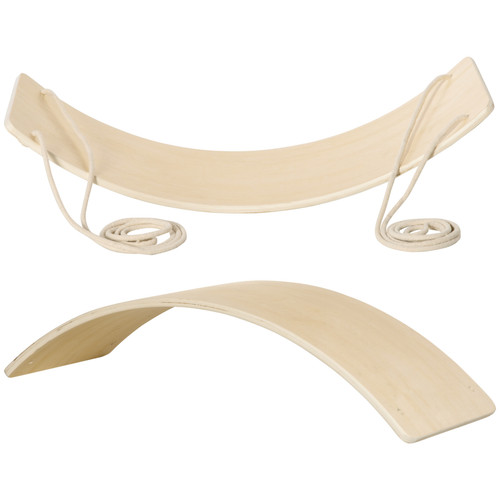 Wood wobble board with - wood,