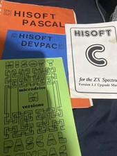 HISOFT Pascal, Devpac, C & Microdrive Manuals Bundle – ZX Spectrum Programming