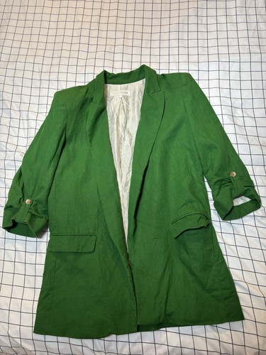 Zara green womens blazer - green,