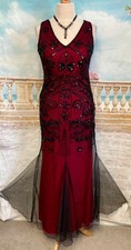 Black red sequin - black, dress