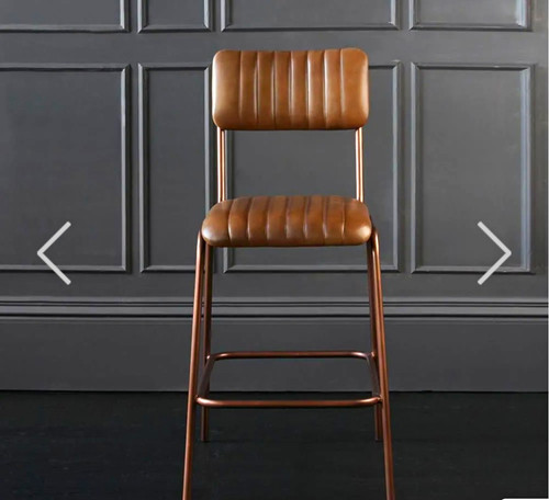 Real leather brown upholstered - real,