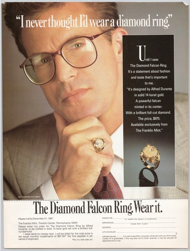 Diamond falcon ring - diamond,