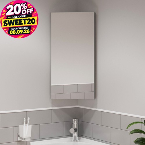 Corner bathroom mirror cabinet - corner,