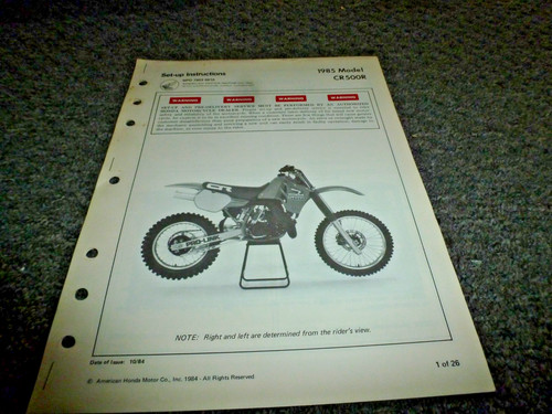 1985 honda cr500r dirt - honda,