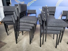 Used Padded Stacking Visitor Chair – Stackable Meeting/Conference Guest Chair ?