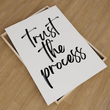 Trust the process salon print - the,