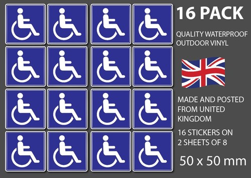 Disabled car stickers - car, 50
