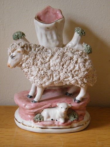 Victorian staffordshire sheep - victorian,