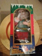 Vintage Musical Christmas Moving Santa Animatronic Boxed