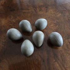 Antique Dummy Eggs Partridge Pigeon Clay Ceramic Small