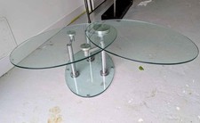 Tempered Glass Swivel Coffee