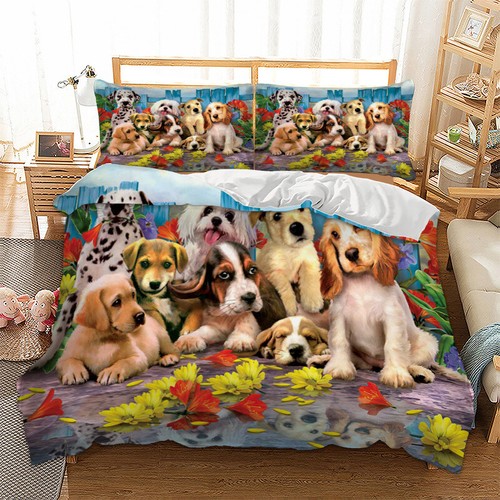 Dogs family duvet cover - dogs,