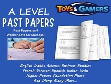 Boost A-level Exam Success Past Paper Exams All Subjects AQA Papers & Answers
