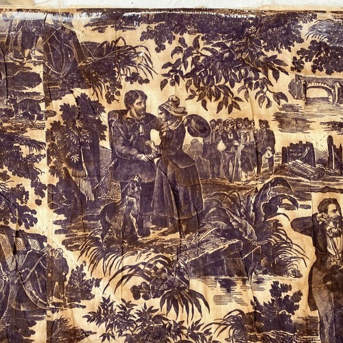Antique french toile la - ,