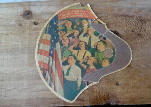 Wwii patriotic hand fan - patriotic,