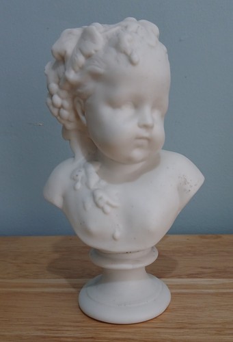 Antique parian ware bust - ware,