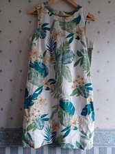 Peacocks Linen Mix Floral