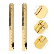 2Pcs brass piano hinge Cabinet Flat Hinge Stainless Steel Continuous H