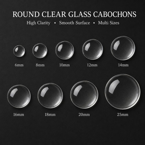 Round clear glass - 10,
