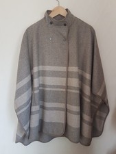 Ladies NEXT Polyester Wool Beige / Grey / Taupe Cape Size S/M