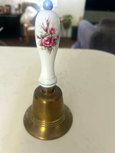 Antique pretty brass school - pretty,