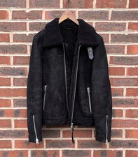AllSaints Mens Sheepskin Biker