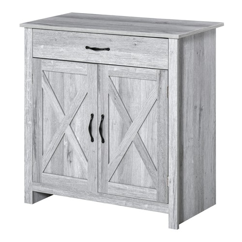 Homcom farmhouse barn door - farmhouse,