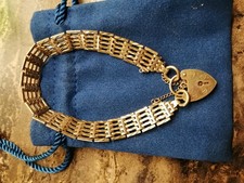 9ct Gold Gate Bracelet with