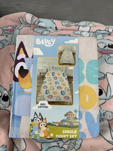 Bluey reversible single duvet - bluey,