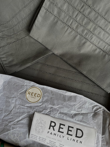 Reed family linen king duvet - reed,