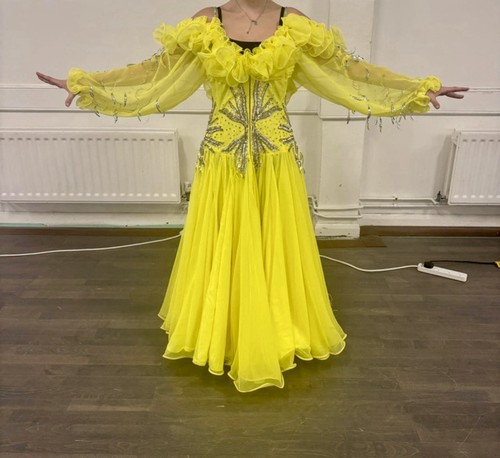 Vintage yellow ballroom dance - yellow,