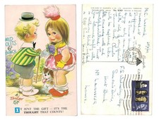 Vintage postcard mabel - postcard, lucie