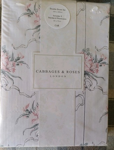 Cabbages roses double duvet - cabbages,