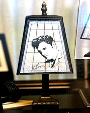 Elvis Presley Art Glass Table