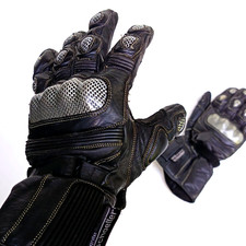 ? Schoeller Keprotec Scott Real Leather Motorcycle Gloves Armour-ed X-Large BLK