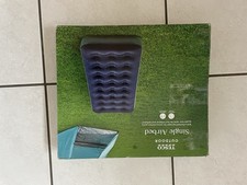 Tesco outdoor single navy blue airbed (includes double lock valve)