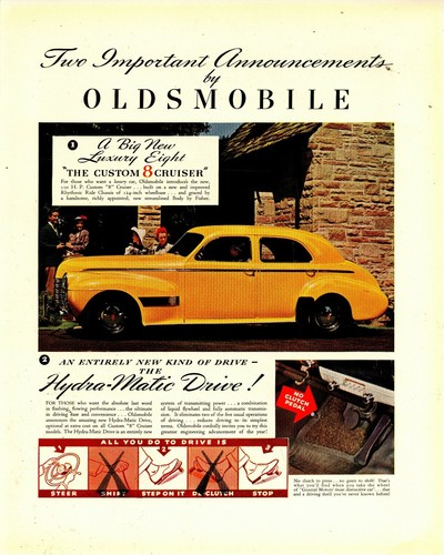 1939 oldsmobile automobile - oldsmobile, ad