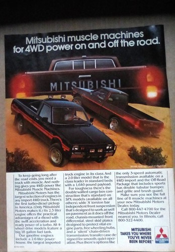 1983 mitsubishi 4wd pickup - 1983,