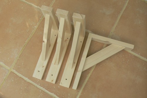 Wooden shelf brackets 4 - shelf,
