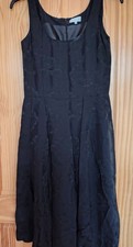 Jigsaw black  sleeveless floral midi dress. VGC. Size 12. Preowned.