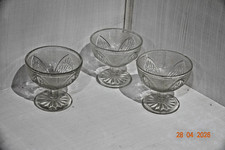 Heavy glass trifle dishes