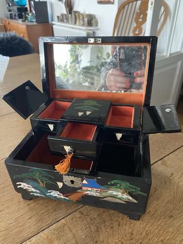Vintage japanese jewellery box - japanese,