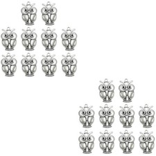  2 PCS Animal Charms for Jewellery Making Owl Pendant Pendants Jewelry